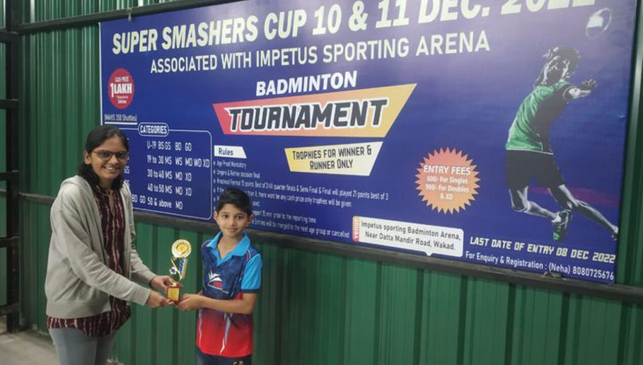 1st Prize Super Smashers Cup Badminton Championship