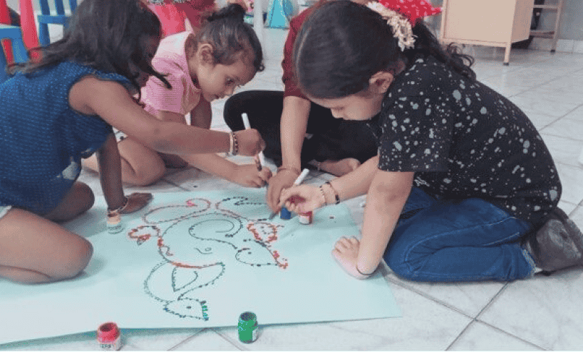 Students at Radcliffe School Bengaluru enthusiastically celebrated International Dot Day