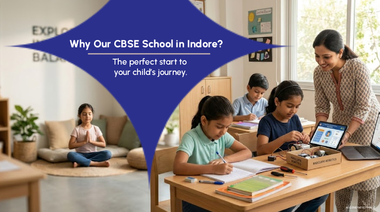CBSE school in Indore modern classroom learning environment