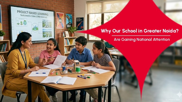 modern CBSE school classroom in Greater Noida