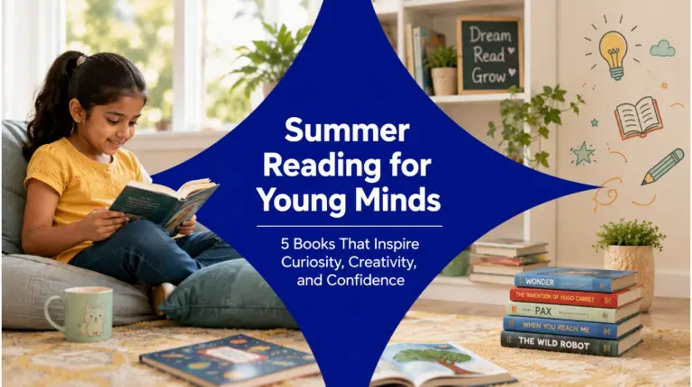 Children reading inspiring summer books for learning and creativity