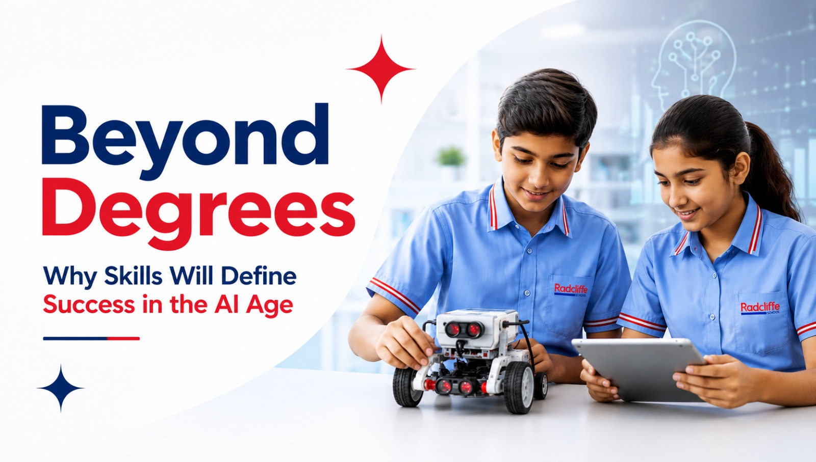 Students developing future-ready skills for the AI age at Radcliffe School
